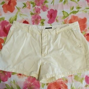 Pale yellow American eagle shorts